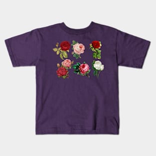 Rose Design Flowers Kids T-Shirt